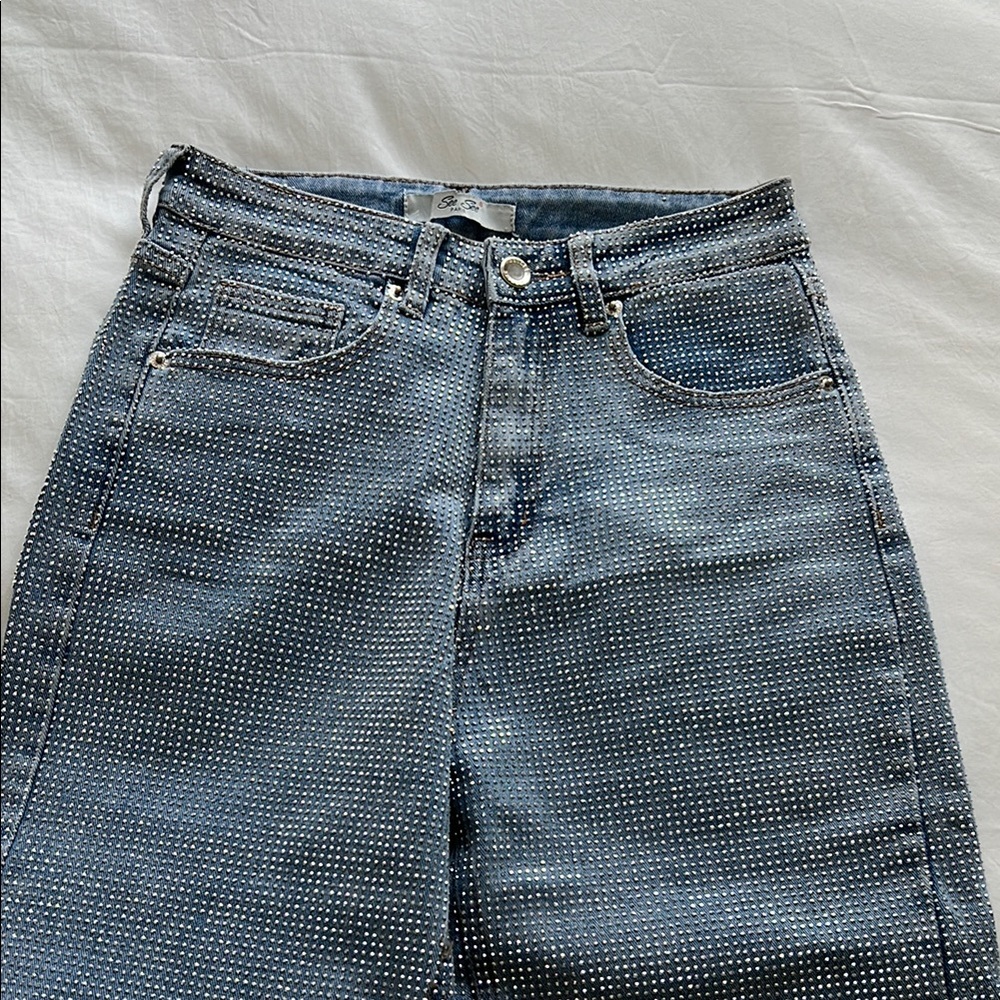 Glamify Fashion Cassi Blue Diamonte Jeans